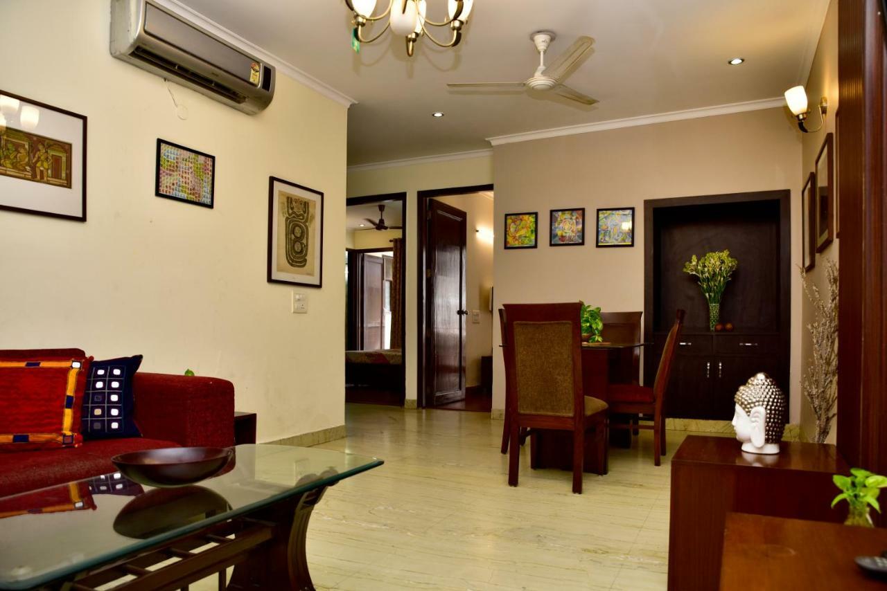 2Bhk Comfortable Furnished Serviced Apartments In Hauz Khas - Woodpecker Apartments New Delhi Eksteriør bilde